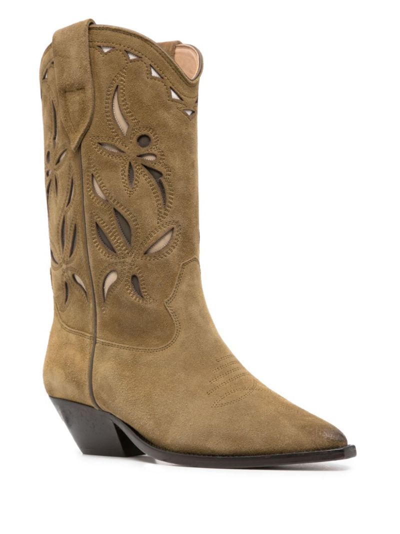 Brown Duerto Western Leather Boots