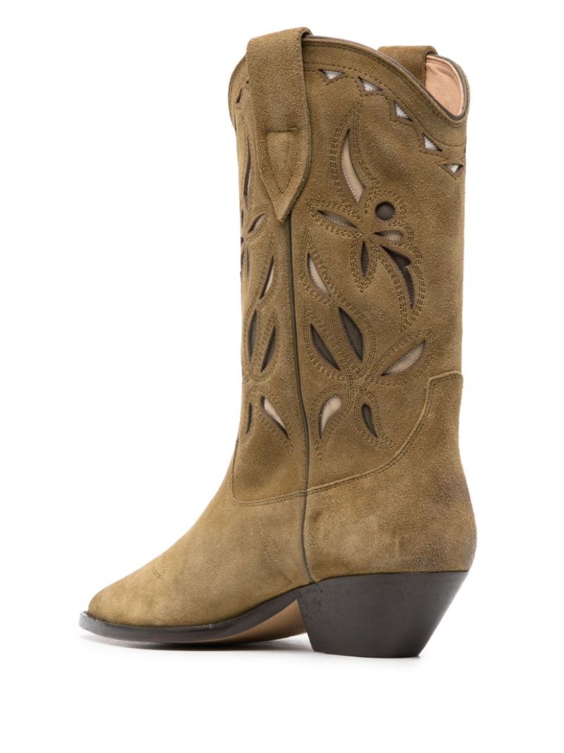 Brown Duerto Western Leather Boots