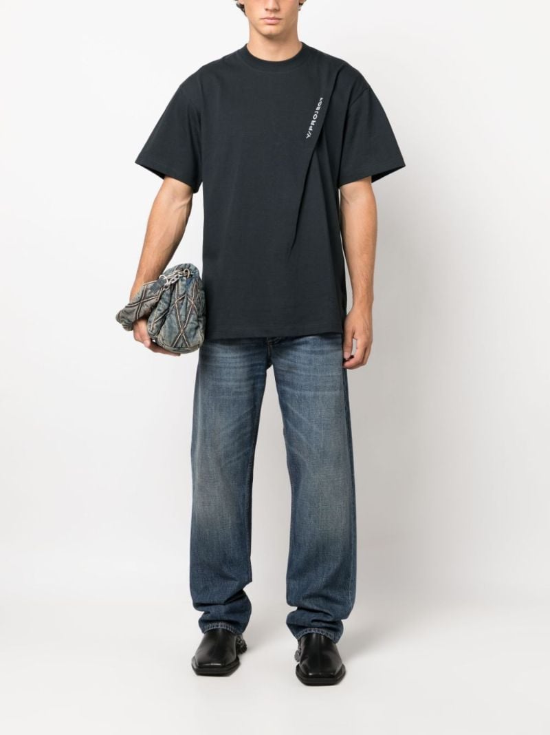 Grey Pinched Organic Cotton T-shirt