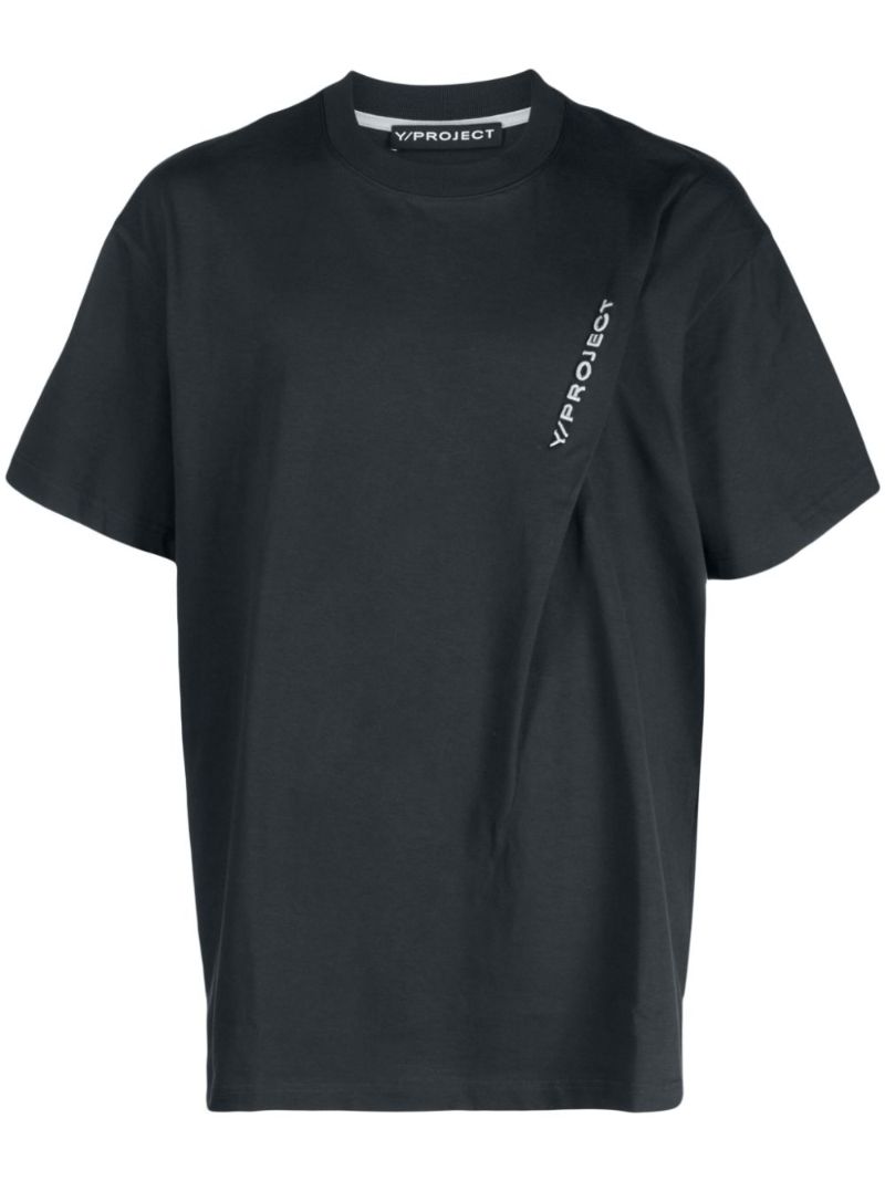 Grey Pinched Organic Cotton T-shirt