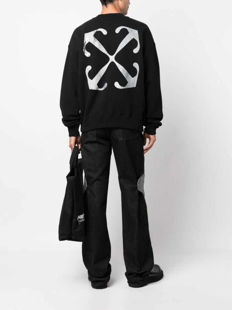 Black Logo-print Cotton Sweatshirt
