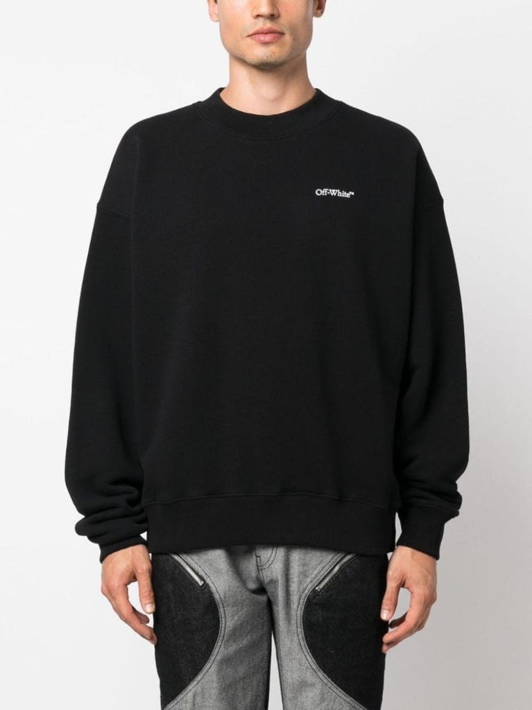 Black Logo-print Cotton Sweatshirt