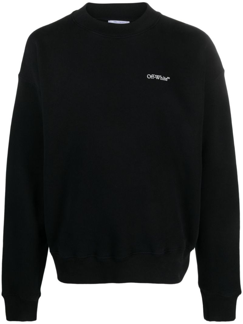 Black Logo-print Cotton Sweatshirt