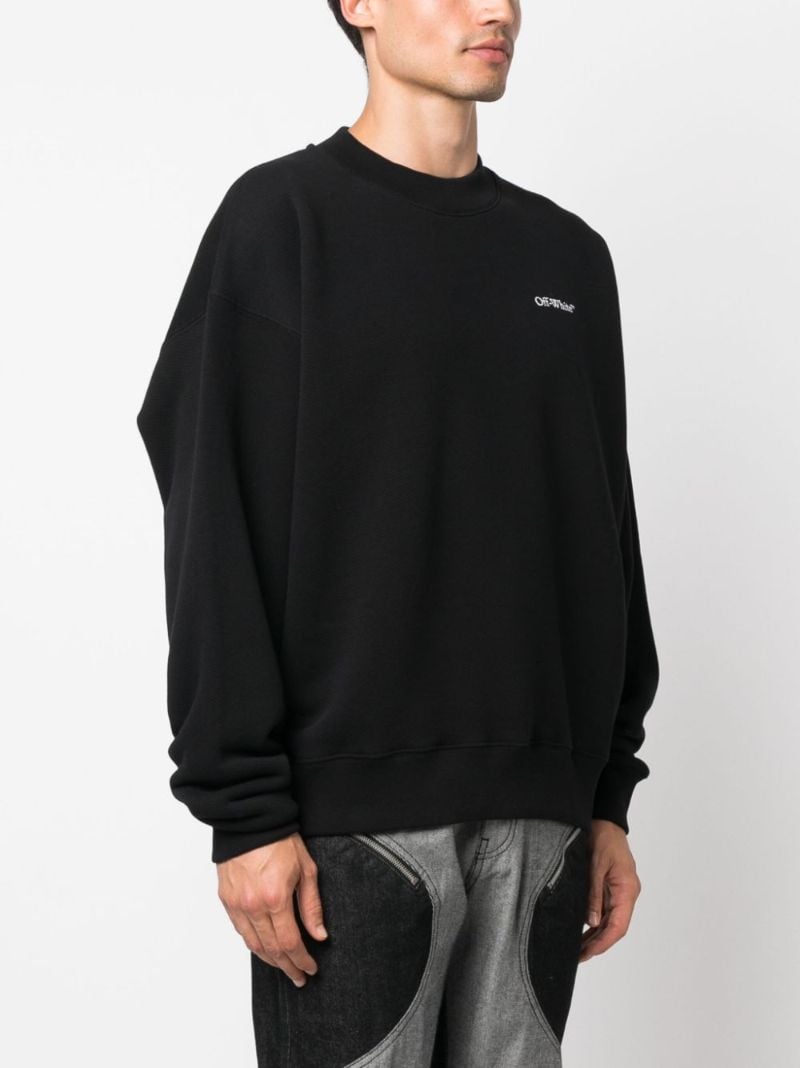 Black Logo-print Cotton Sweatshirt