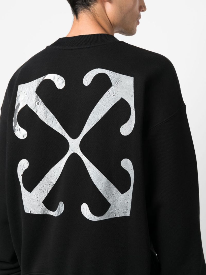 Black Logo-print Cotton Sweatshirt