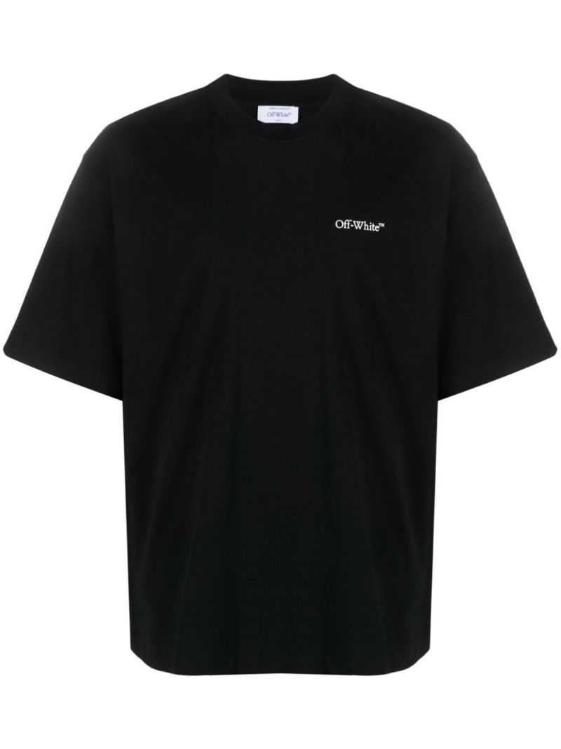 Black Lunar Arrow Logo-print Cotton T-shirt