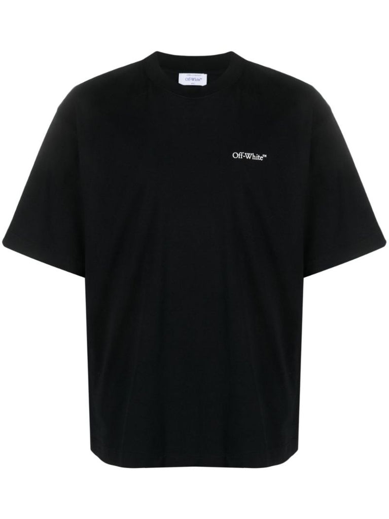 Black Lunar Arrow Logo-print Cotton T-shirt