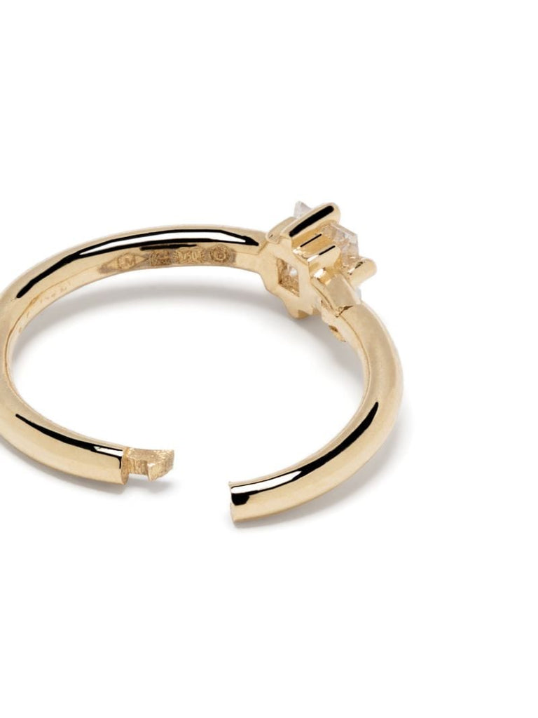 18k Yellow-gold Diamond Hoop Earring