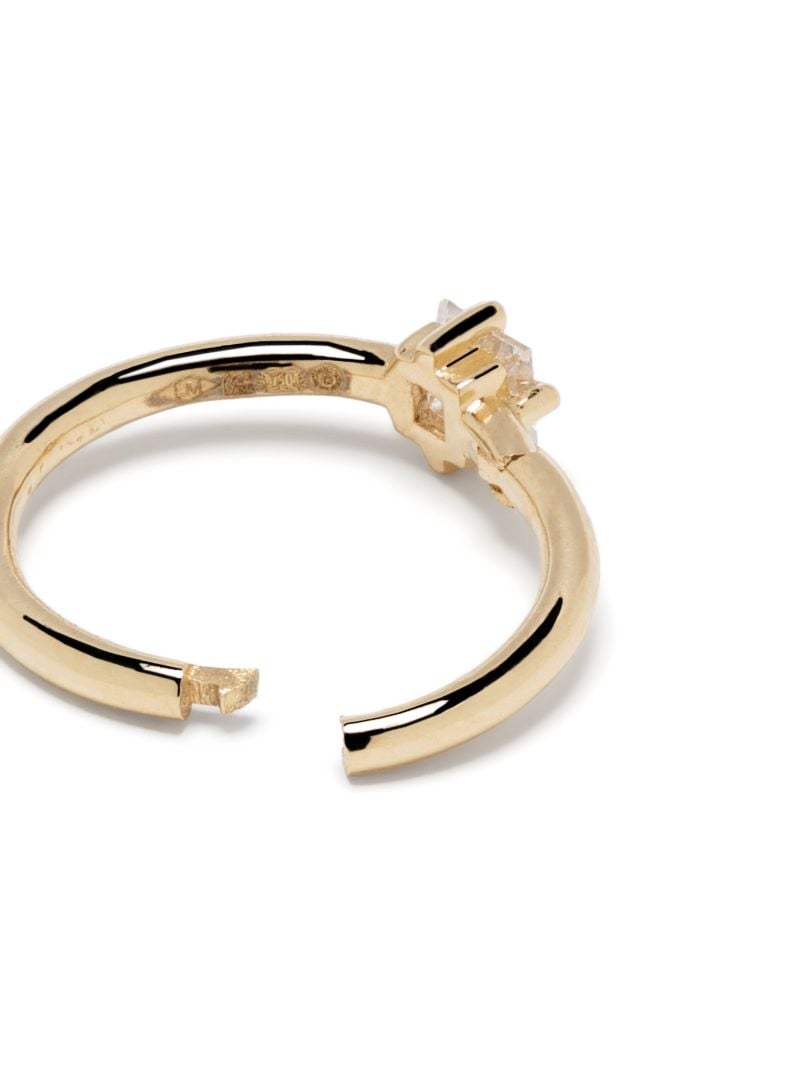 18k Yellow-gold Diamond Hoop Earring
