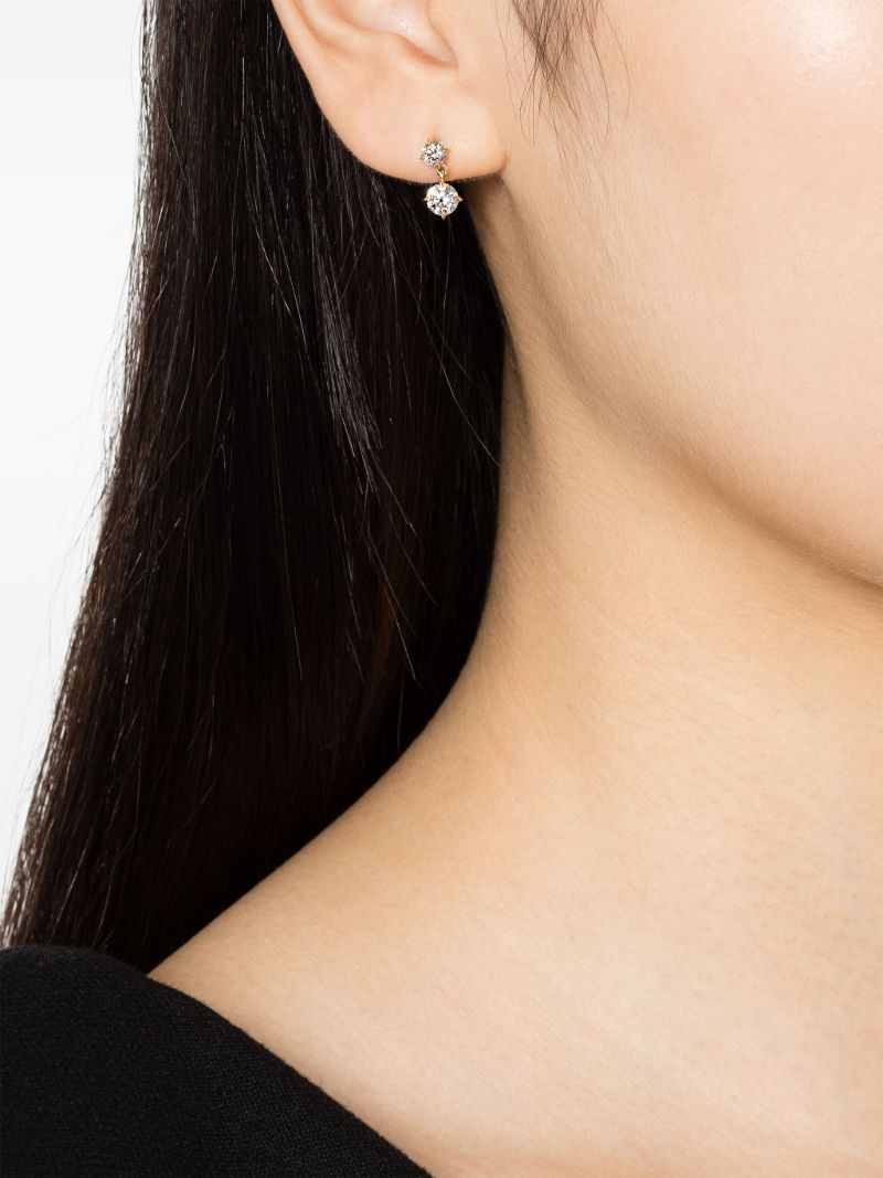 18k Yellow Gold Large Alt Diamond Earrings