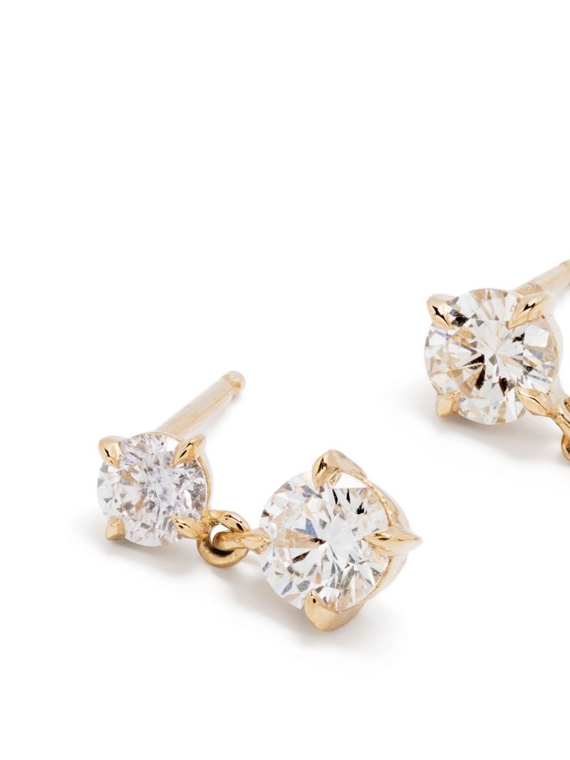 18k Yellow Gold Large Alt Diamond Earrings