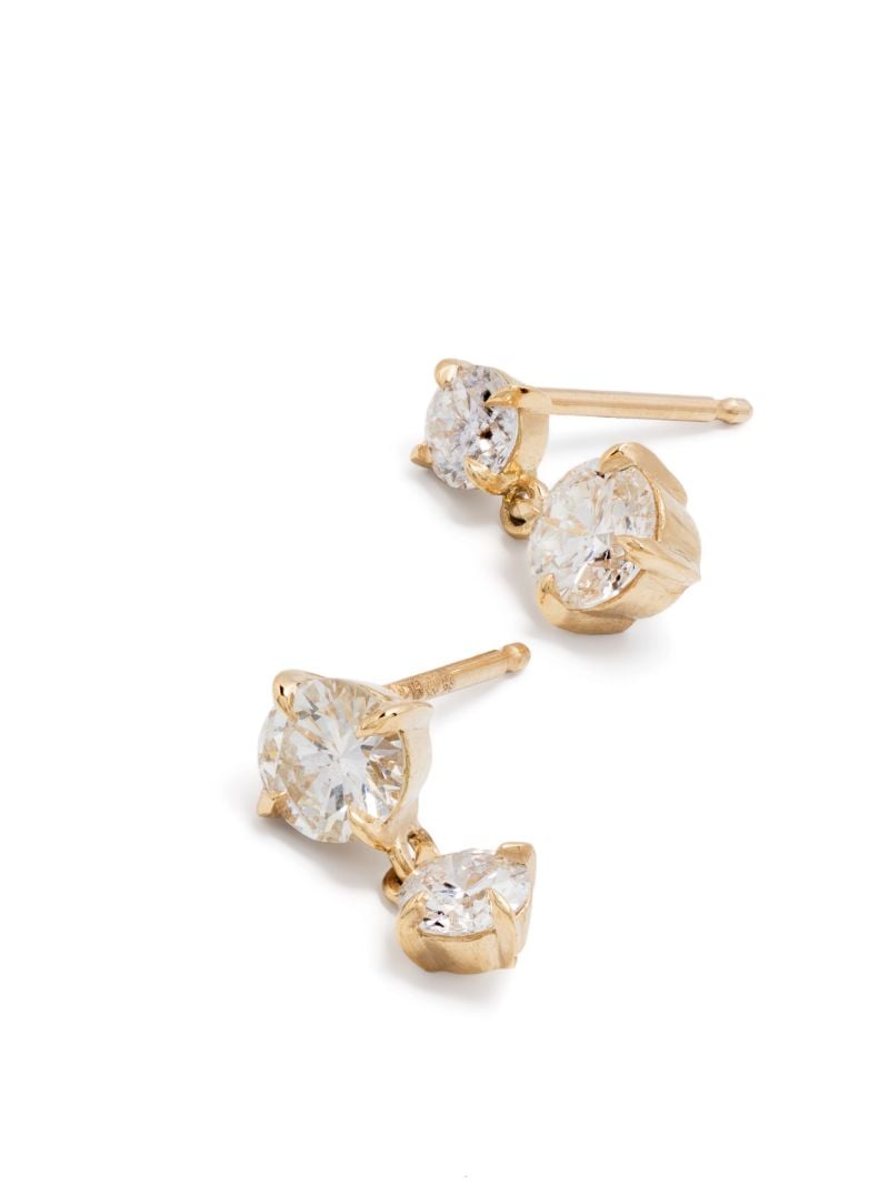 18k Yellow Gold Large Alt Diamond Earrings
