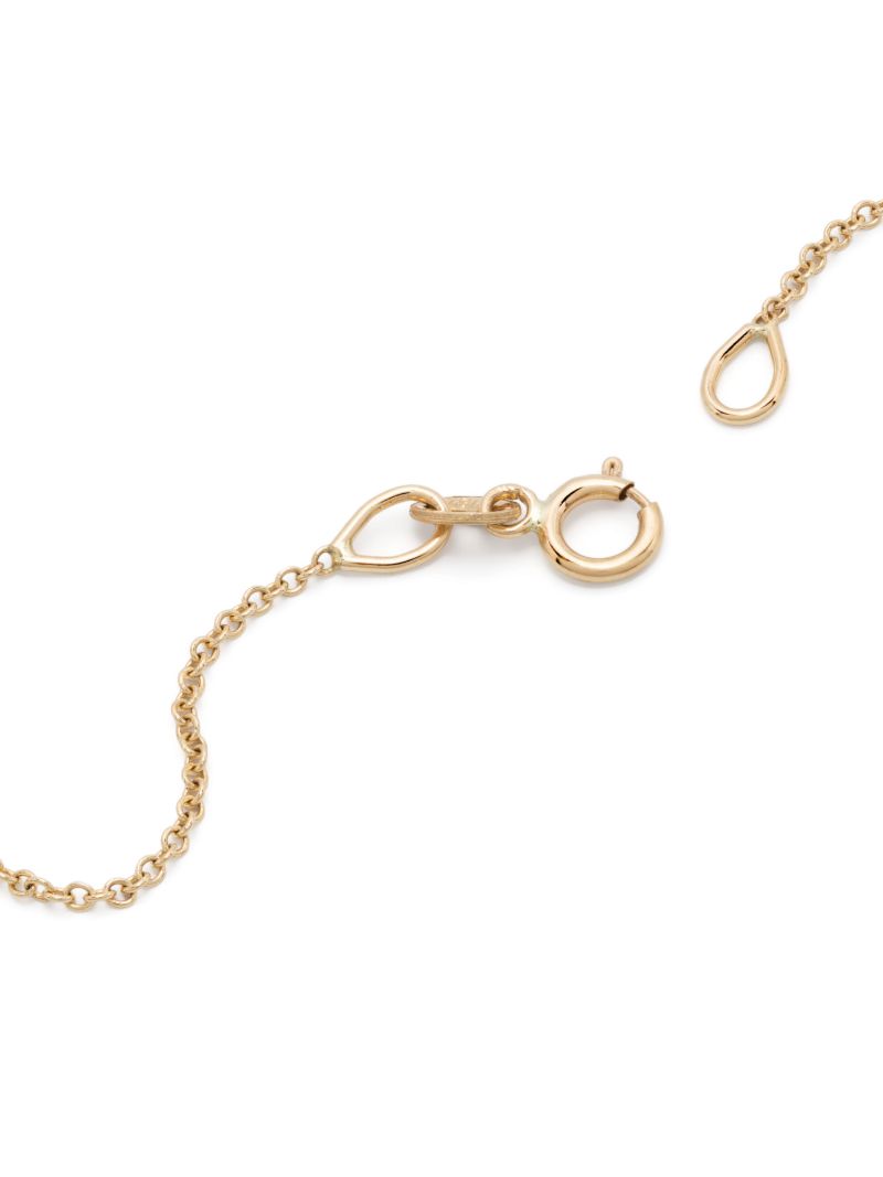 18k Yellow Gold Micro Crescent Necklace