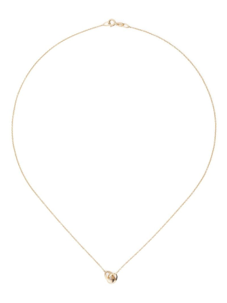 18k Yellow Gold Micro Crescent Necklace