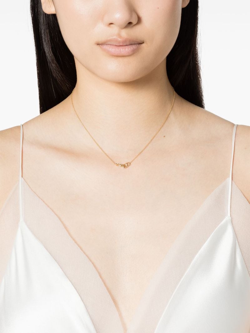 18k Yellow Gold Og Links Diamond Necklace