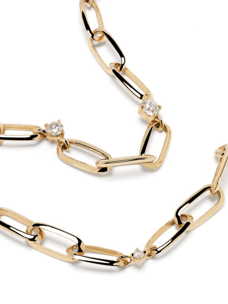18k Yellow Gold Diamond Necklace