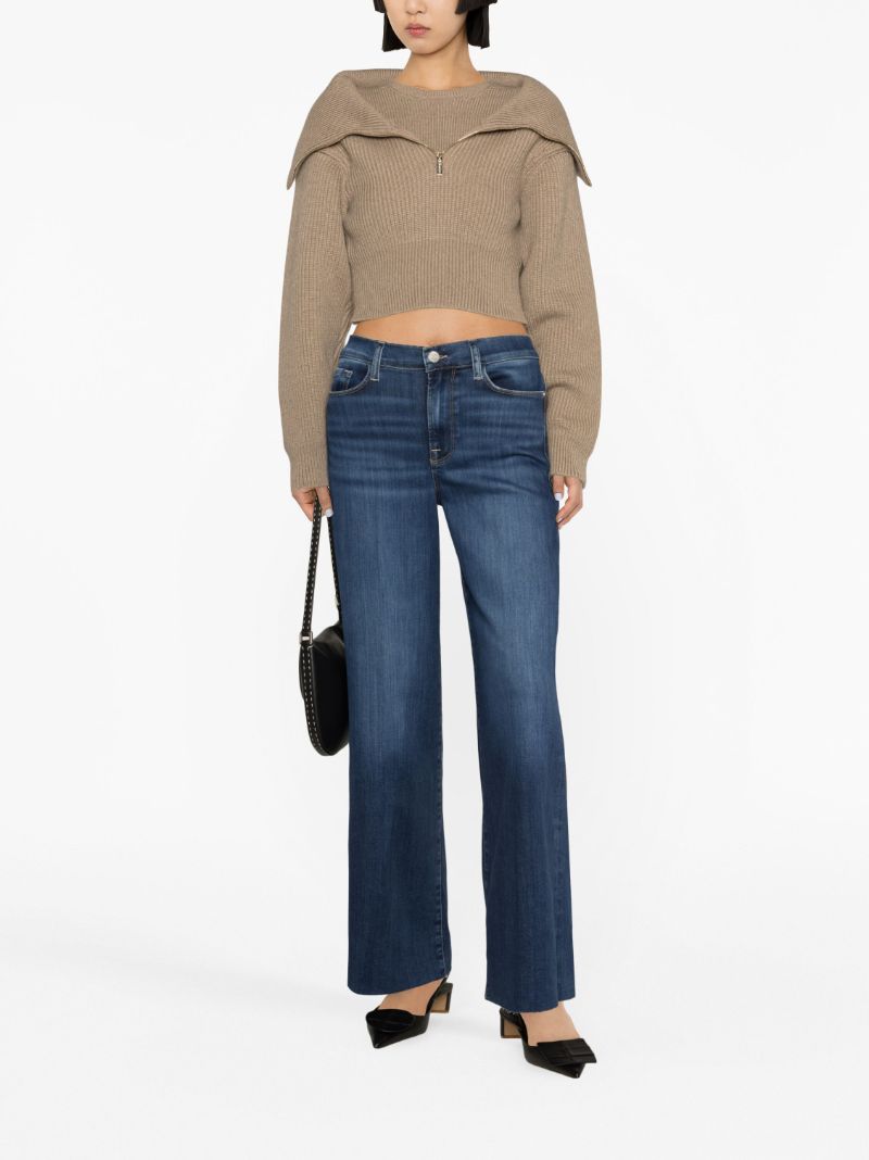 Blue Le Slim Palazzo Jeans