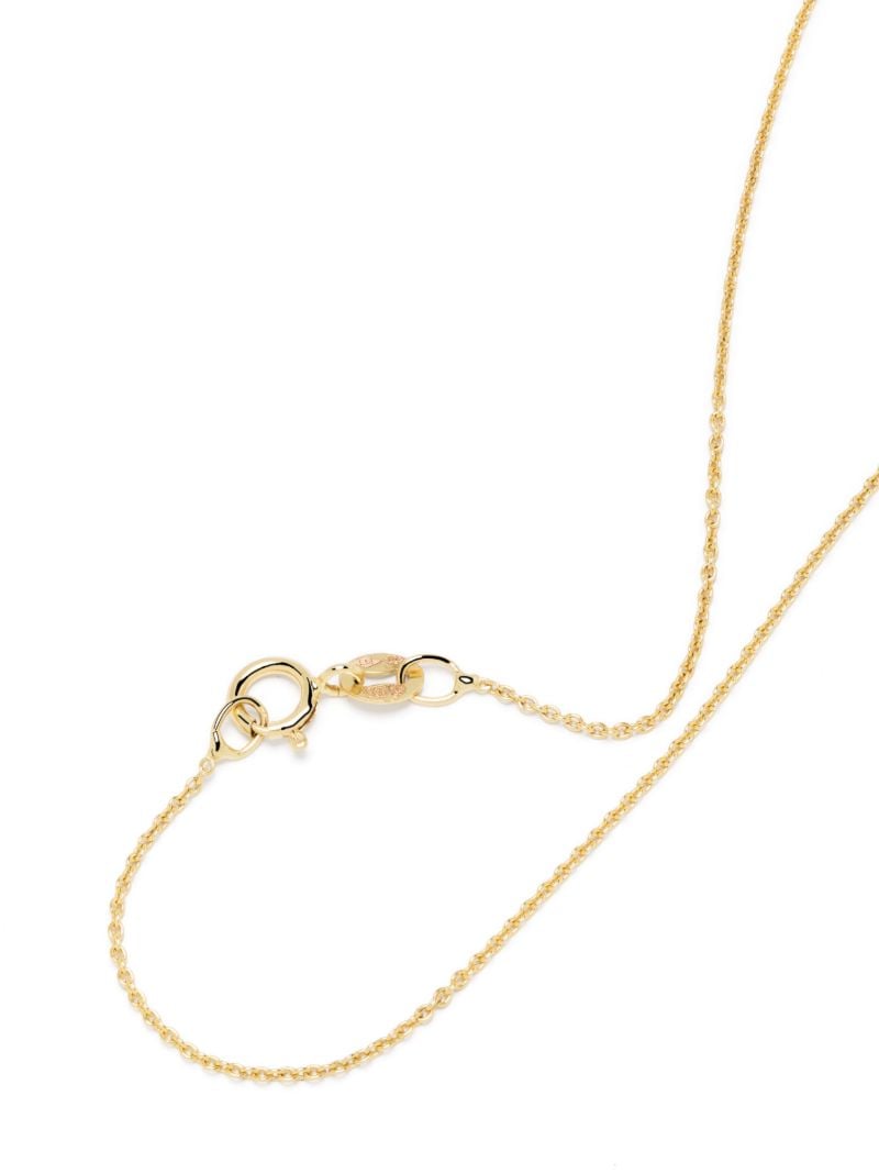 18k Yellow Gold Floating Diamond Necklace