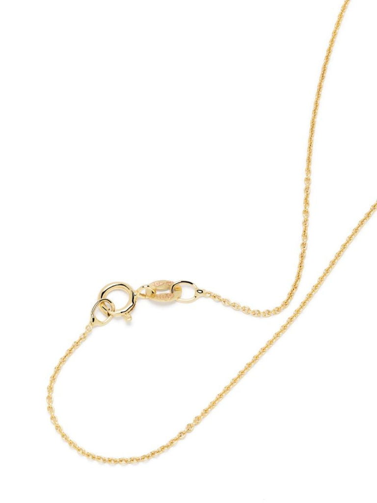 18k Yellow Gold Floating Diamond Necklace