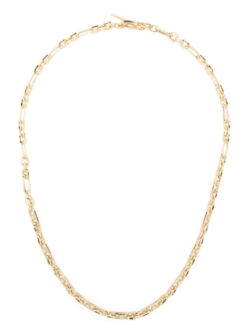 18k Yellow Gold Diamond Chain Necklace