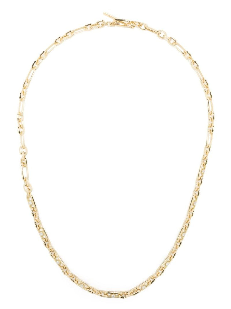 18k Yellow Gold Diamond Chain Necklace