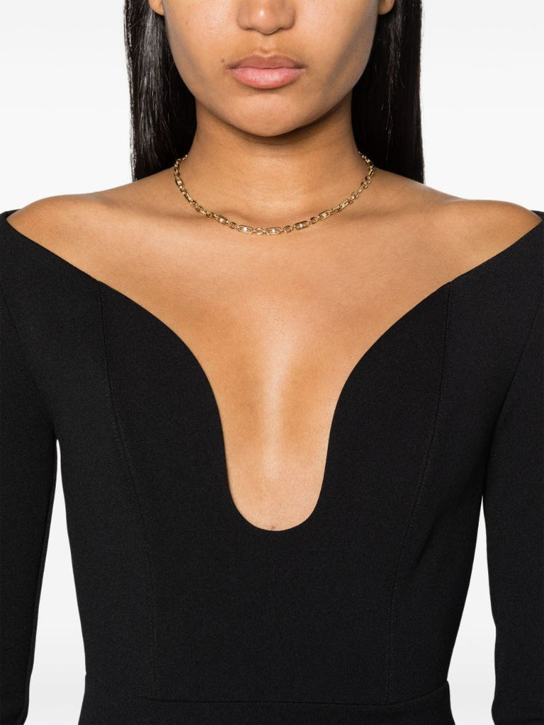 18k Yellow Gold Diamond Chain Necklace