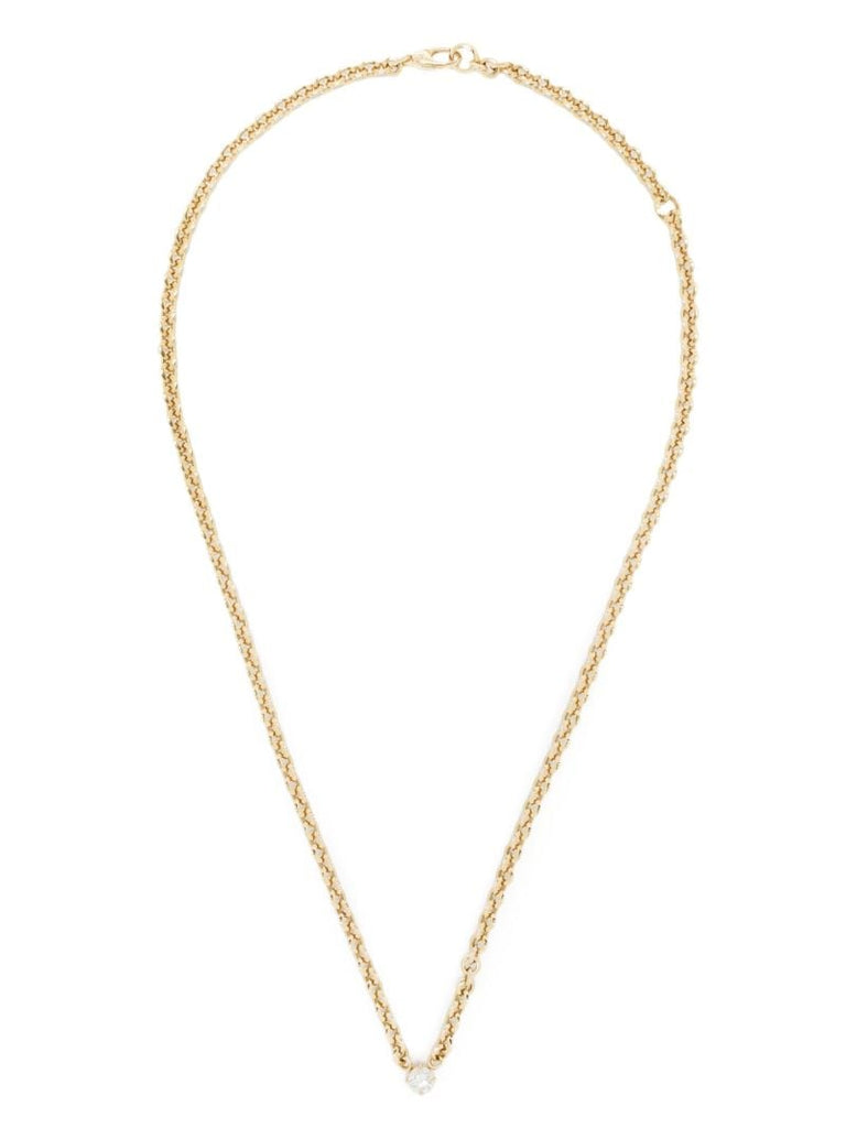 18k Yellow Gold Diamond Necklace