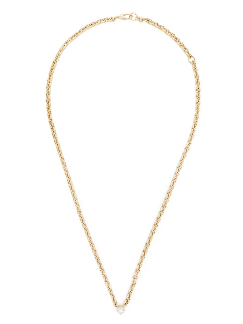 18k Yellow Gold Diamond Necklace