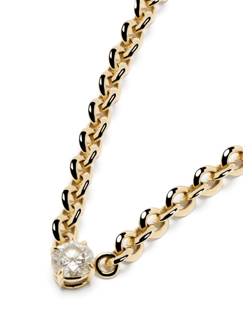 18k Yellow Gold Diamond Necklace