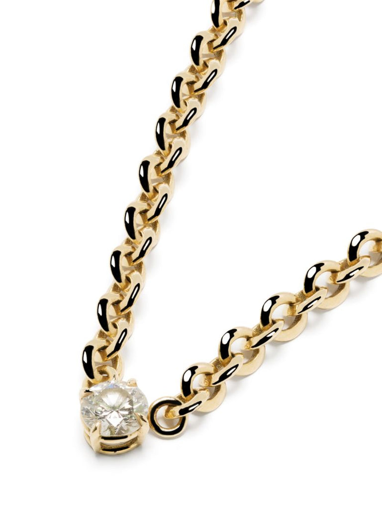 18k Yellow Gold Diamond Necklace