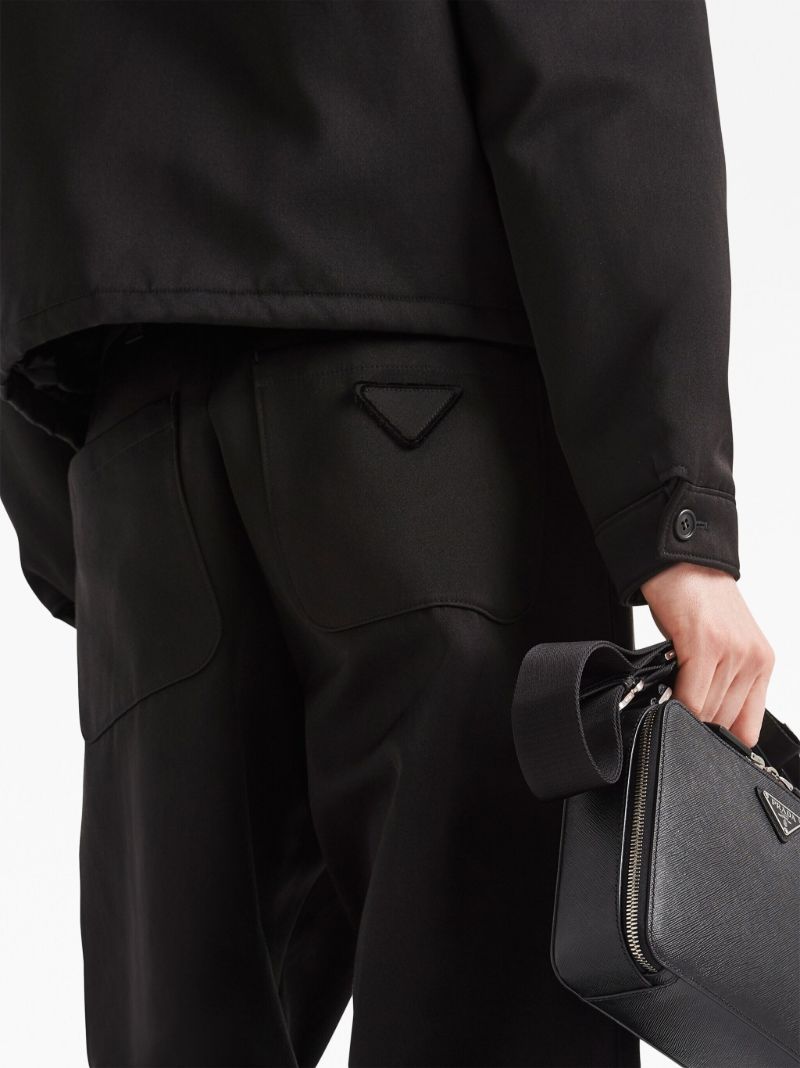 Black Straight-leg Trousers