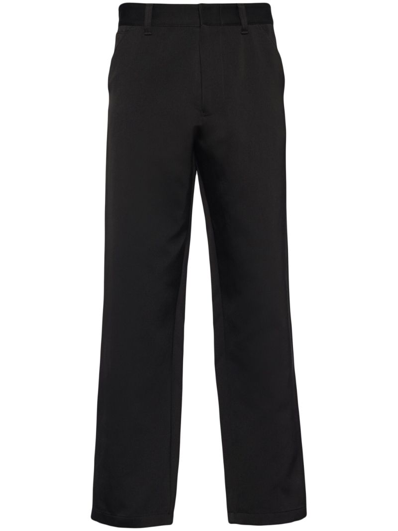 Black Straight-leg Trousers