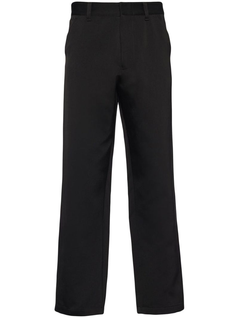 Black Straight-leg Trousers