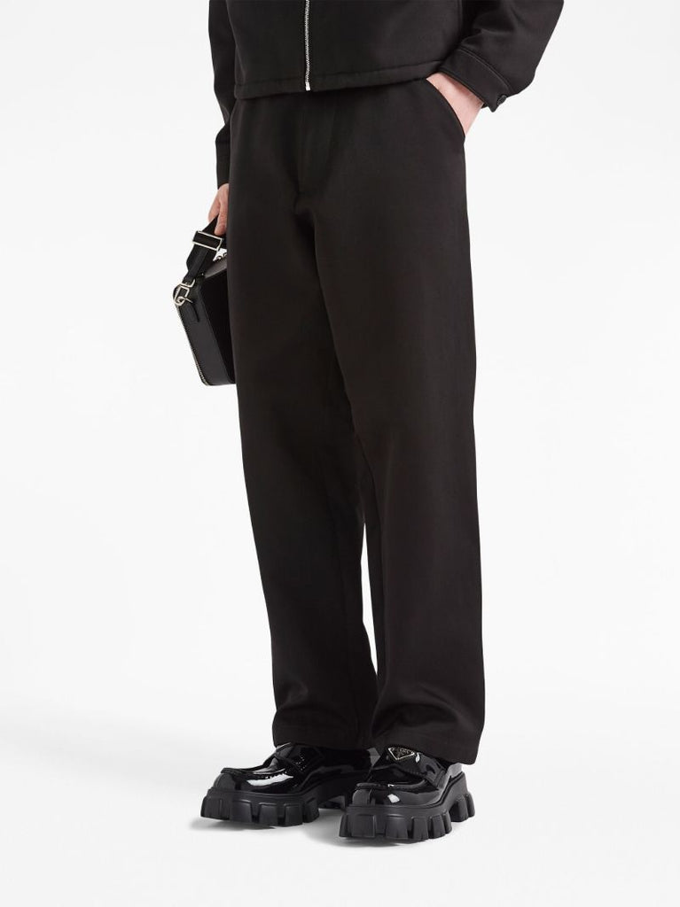 Black Straight-leg Trousers