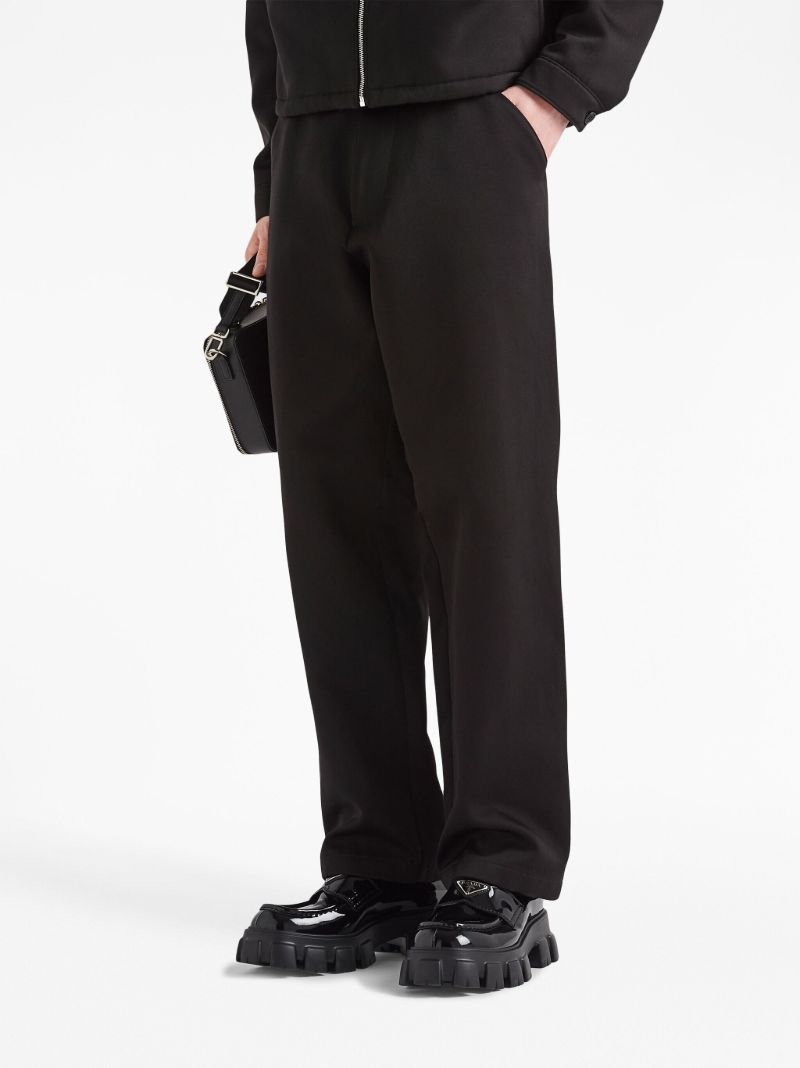 Black Straight-leg Trousers
