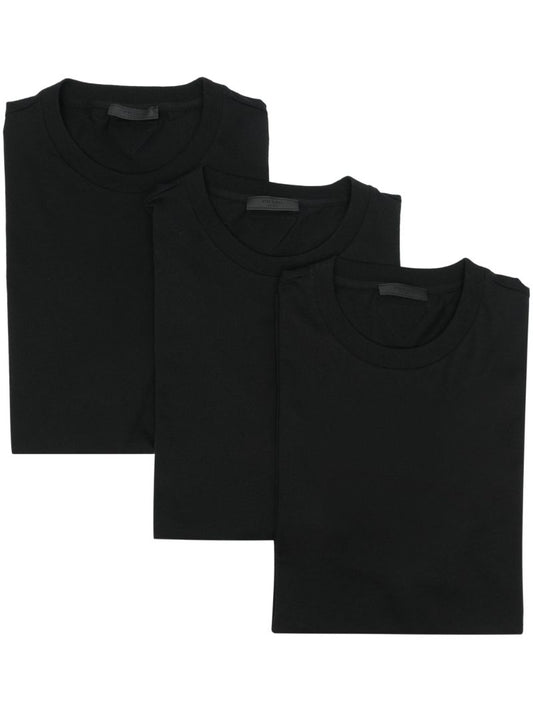 Black Triangle Logo Cotton T-shirt (pack of Three)
