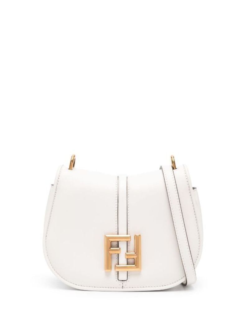 White CÃ¢â_x0082_¬â_x0084_¢mon Mini Leather Satchel