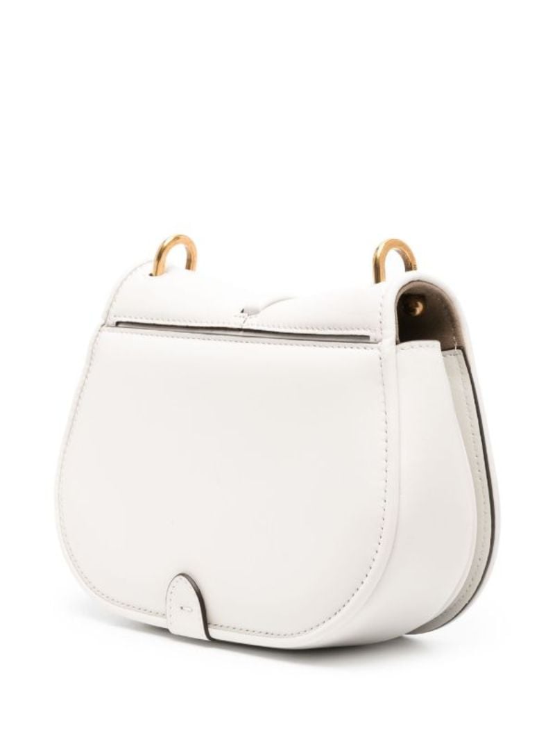 White CÃ¢â_x0082_¬â_x0084_¢mon Mini Leather Satchel