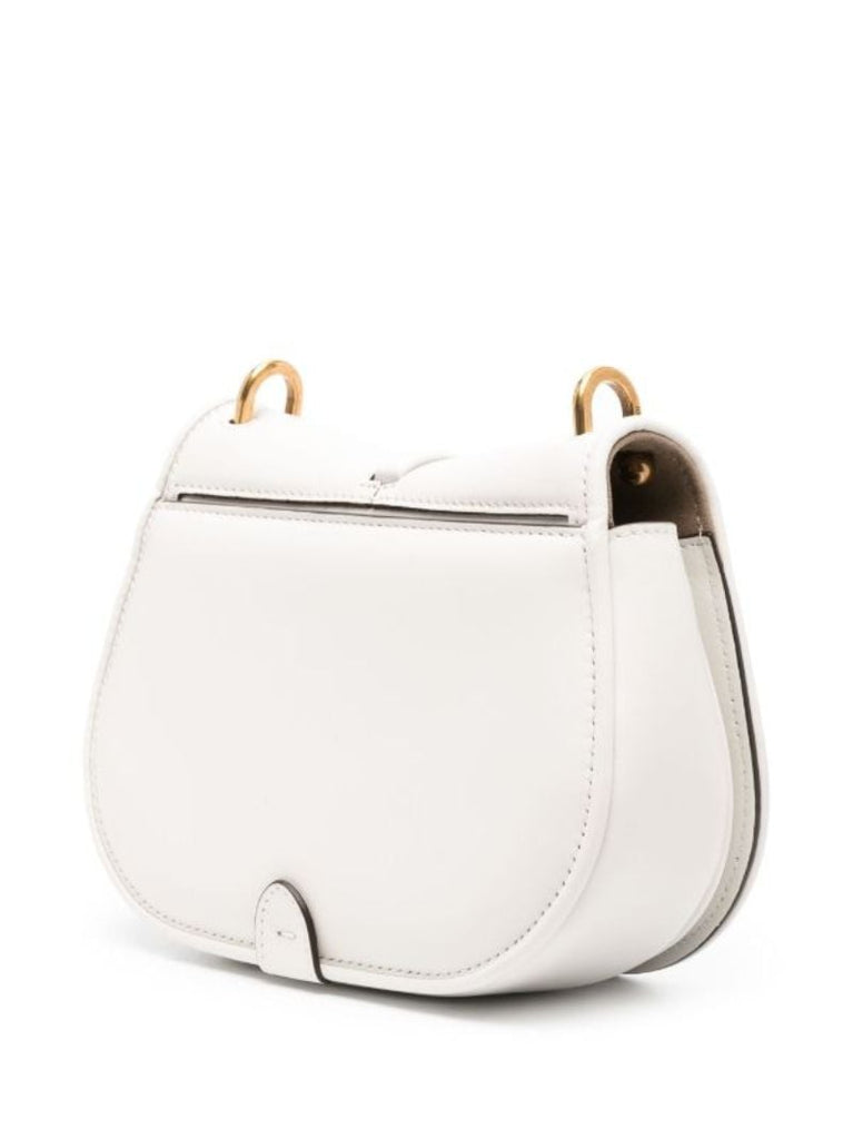 White CÃ¢â_x0082_¬â_x0084_¢mon Mini Leather Satchel