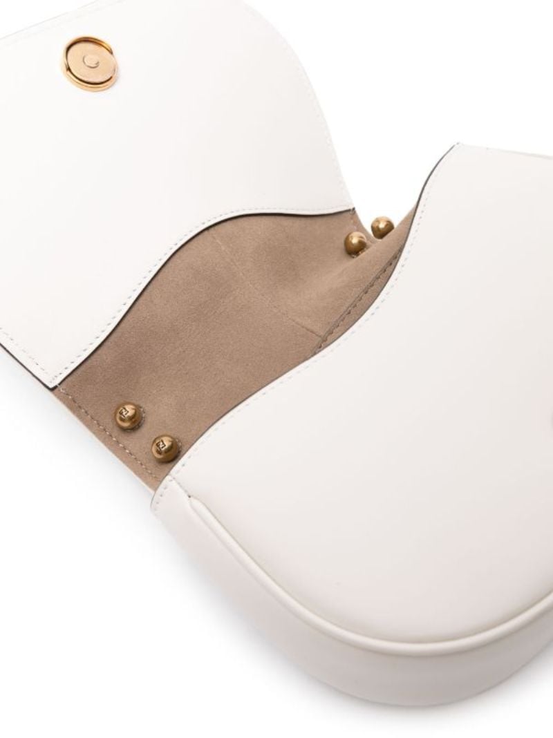 White CÃ¢â_x0082_¬â_x0084_¢mon Mini Leather Satchel