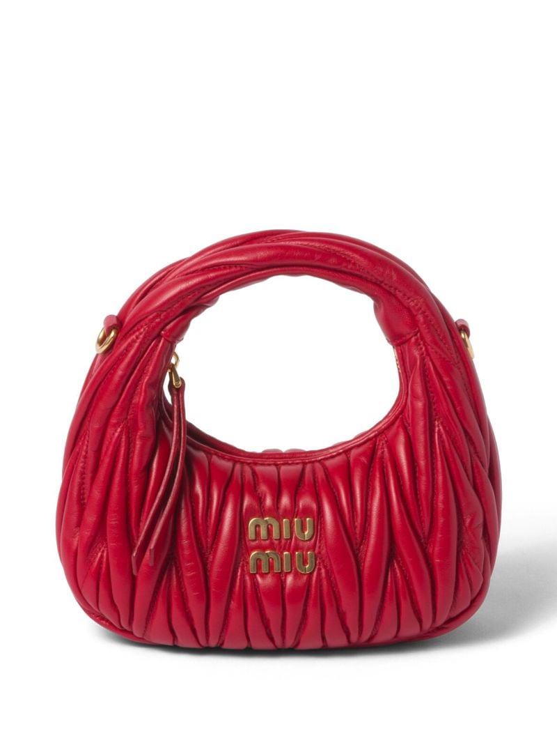 Red Wander Leather Mini Tote Bag
