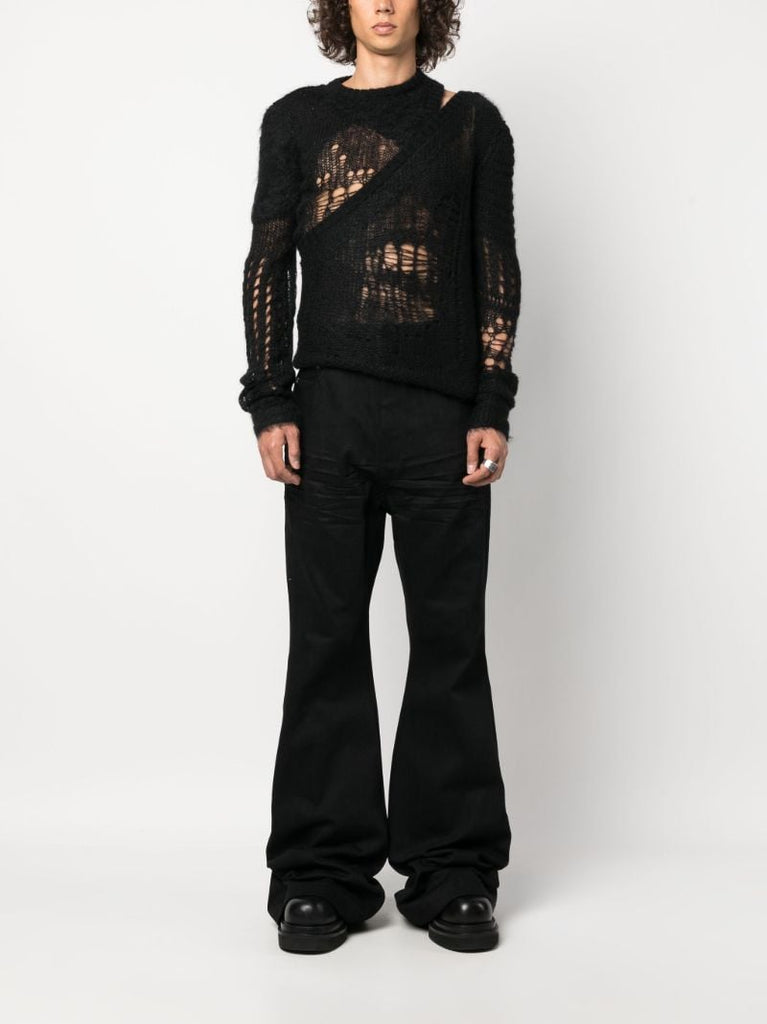 Black Bolan Flared Jeans