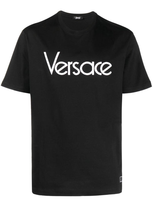 Black Logo-print Cotton T-shirt