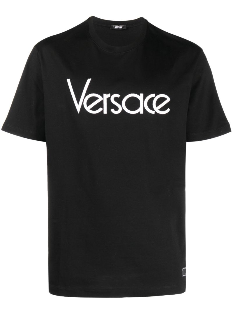 Black Logo-print Cotton T-shirt