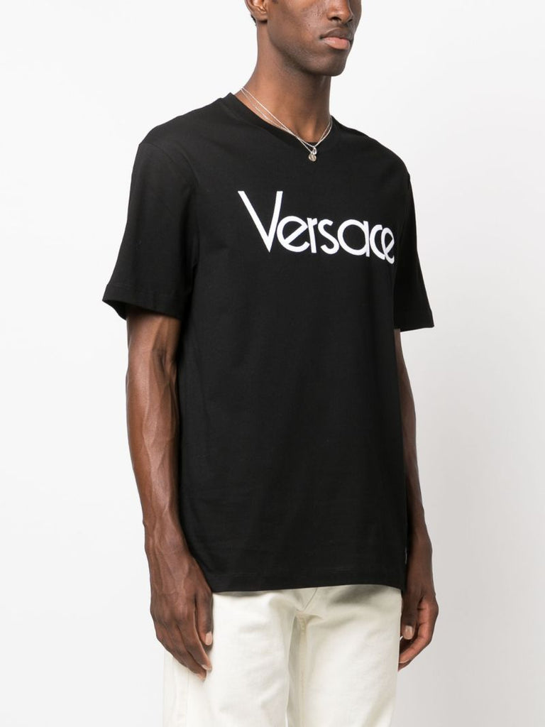 Black Logo-print Cotton T-shirt