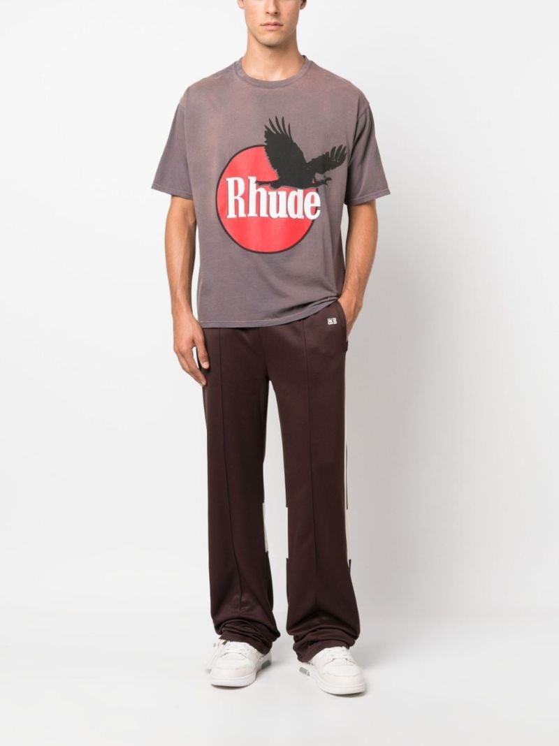 Grey Logo-print Cotton T-shirt