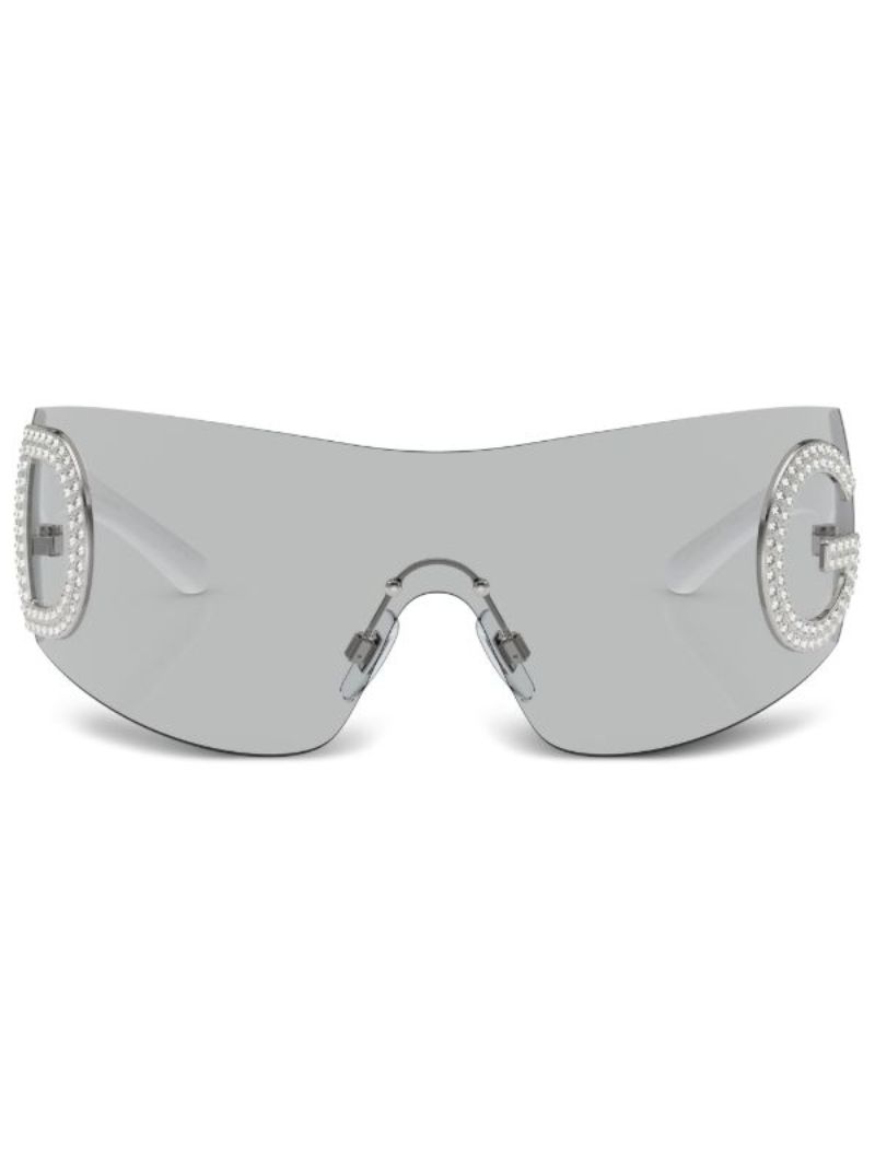 Grey Re-edition Shield-frame Sunglasses