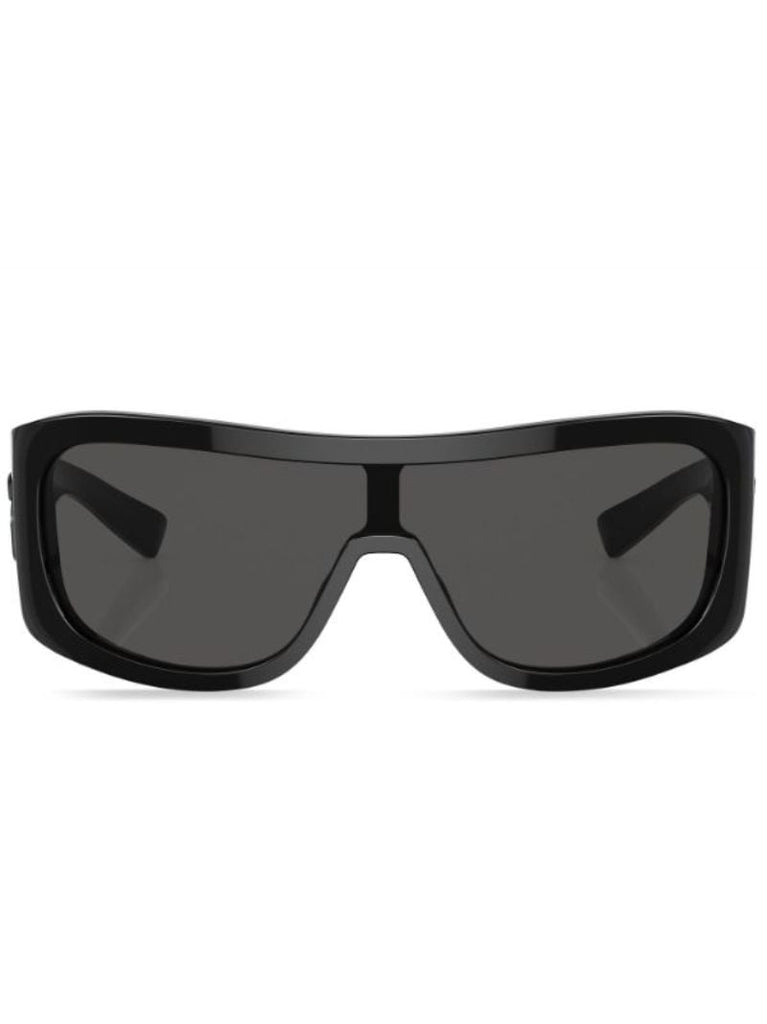 Black Rectangle-frame Sunglasses