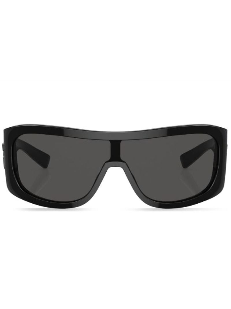 Black Rectangle-frame Sunglasses