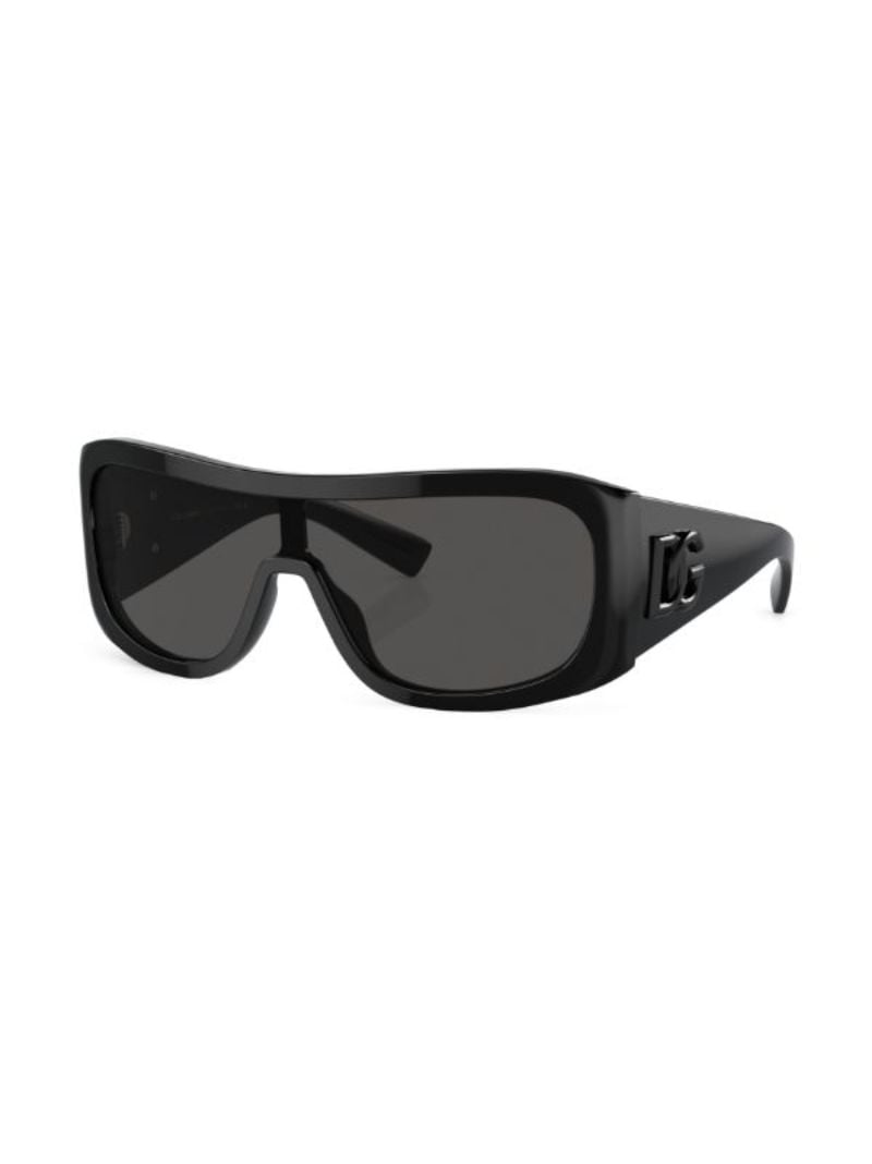 Black Rectangle-frame Sunglasses